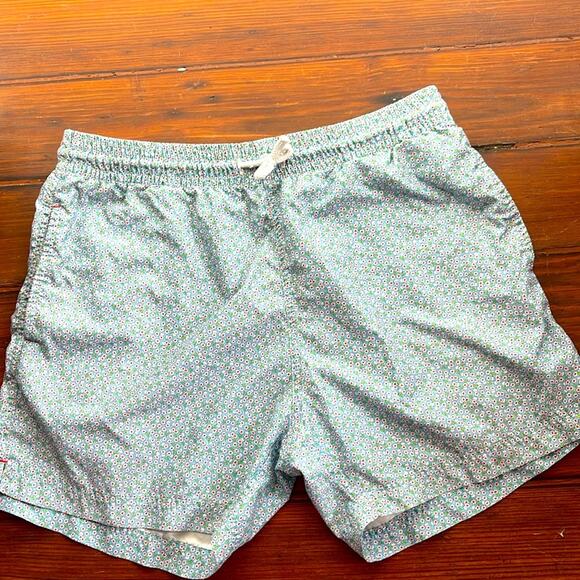 Les LouLous De La Plage ditsy floral elastic waist pull on swim trunks - Picture 1 of 7